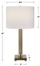 Uttermost® Duomo Brass/White Table Lamp-2