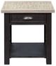 Liberty Furniture Heatherbrook Ash End Table with Charcoal Base-0