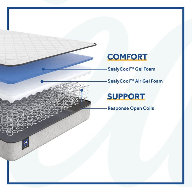 Sealy® Essentials™ Autumn Ash Innerspring Soft Tight Top Queen Mattress-2