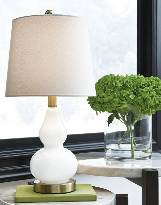 Signature Design by Ashley® Makana 2-Piece White Table Lamp Set-3