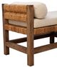 Furniture Classics Georgia Brown/White Backless Bench-5