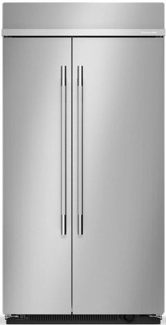 KitchenAid® 42" 25.5 Cu. Ft. PrintShield™ Stainless Steel Counter Depth Side-by-Side Refrigerator with Platinum Interior