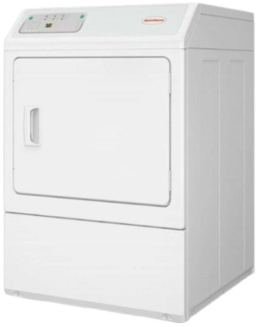 Speed Queen® Commercial 7.0 Cu. Ft. White Front Load Gas Dryer-2