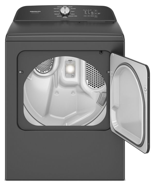 Crosley® Professional 7 Cu. Ft. Volcano Black Gas Dryer -1
