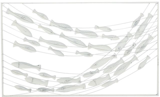 Deco Marche Blue 24" Fish Wall Decor-1