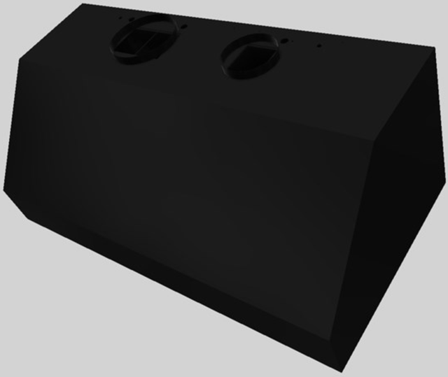 Vent-A-Hood® 48" Black Wall Mounted Range Hood-1