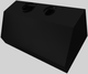 Vent-A-Hood® 48" Black Wall Mounted Range Hood-1