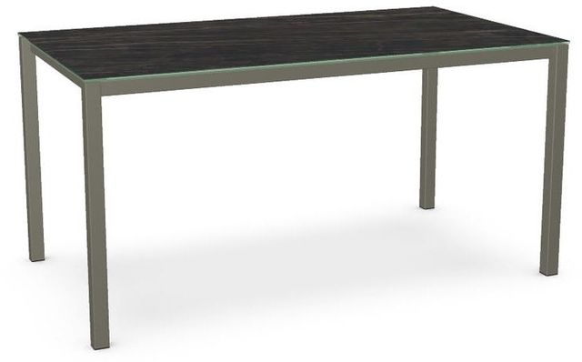 Amisco Customizable Bennington 72" Black Italian Porcelain Counter Height Table-0