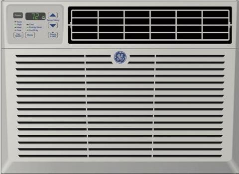 GE® 115 Volt Electronic Room Air Conditioner-Gray-0