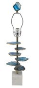 A & B Home Blue/White Agate Table Lamp-2
