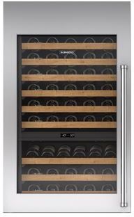 Sub-Zero® 30" Stainless Steel Left Hinge Column Refrigerator Glass Door Panel Kit with Pro Handle and Lock-1