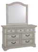 American Woodcrafters 7820 Stonebrook Antique Gray Double Dresser-2