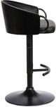 Armen Living Montego Black Adjustable Swivel Bar Stool-2