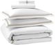 Sleeptone® Hotel Luxury 6-Piece Warm Taupe/White Long Staple Cotton California King Sheet Set-0