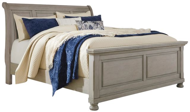 Signature Design by Ashley® Lettner Light Gray California King Sleigh Bed-0