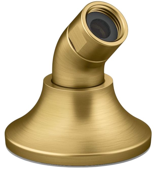 KOHLER® Tone™ Vibrant Brushed Moderne Brass Handshower Holder with Hose-0