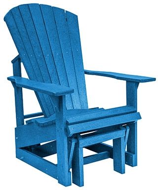 C R Plastics Blue Single Glider-0