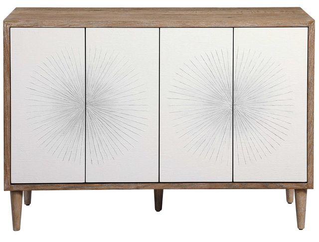 Uttermost® Dani Matte White Cabinet-3