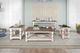 Horizon Home® Bay View Brown End Table with Off-White Base -4