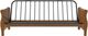 dhp furniture® Black Walnut Wood Futon with Arms-4