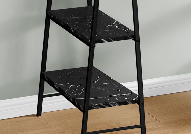 Monarch Specialties Inc. Black/Black Marble Computer Desk-1