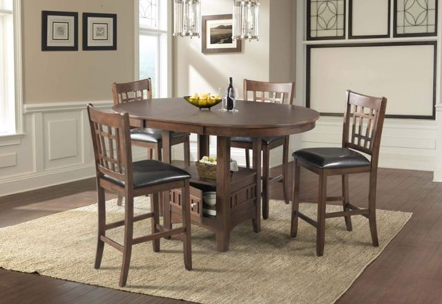 Elements International Max Cherry Pub Table-7