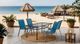 Furniture of America® Pierro 2-Piece Blue Metal Outdoor Dining Chair Set-5