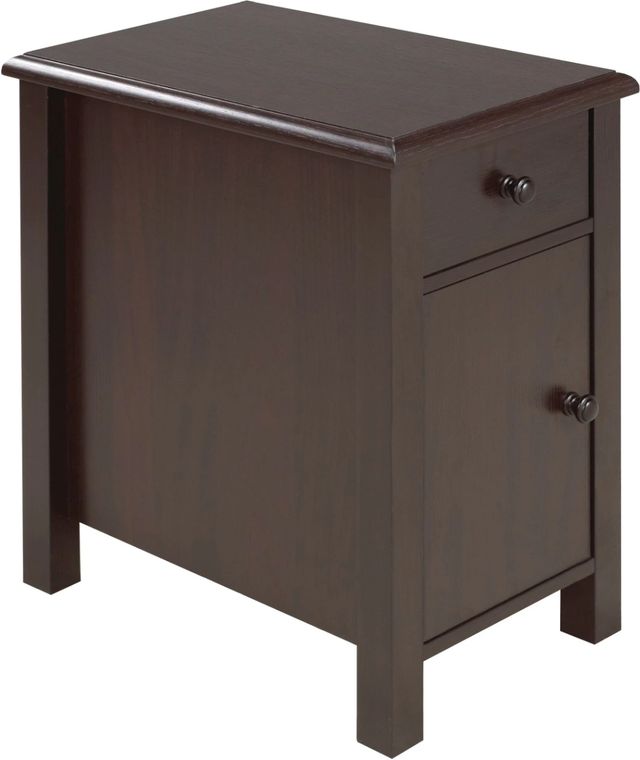 Brassex Inc. Dark Cherry Side Table-0