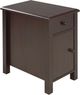 Brassex Inc. Dark Cherry Side Table-0