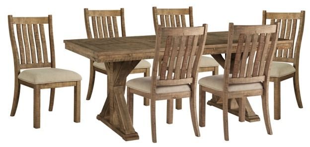 Ashley® Grindleburg 7-Piece Light Brown Dining Set-0