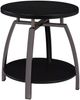 Coaster® Dacre Dark Charcoal End Table with Black Nickel Base-0