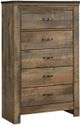 Signature Design by Ashley® Trinell 4-Piece Brown Twin Bookcase Storage Bed Set-4