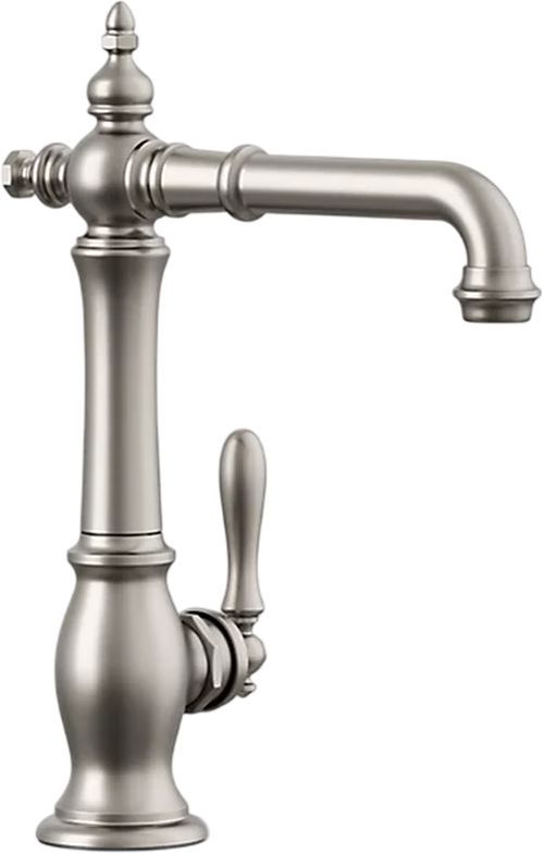 KOHLER® Artifacts® Vibrant Stainless Single-Handle Bar Sink Faucet-0