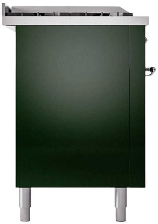 Ilve® Nostalgie II Series 60" Emerald Green Pro Style Dual Fuel Range-3