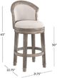 HH2 Home Monae Aged Black Bar Stool-5