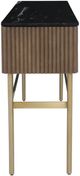 Fairfield® Dimitri Kafe Console Table with Galaxy Black Marble Top-2