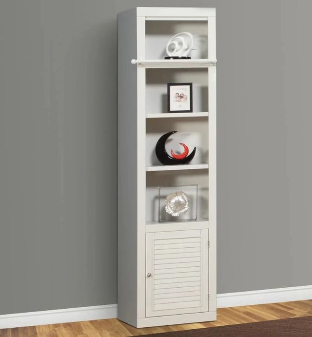 Parker House® Boca Cottage White Open Top Bookcase-1