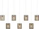 Currey & Company Regatta Cupertino/Silver Rectangular Multi-Drop Pendant Lighting-0