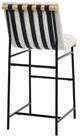 Steve Silver Co. Nicco 2-Piece Black/Eggshell 30" Bar Stool Set-5