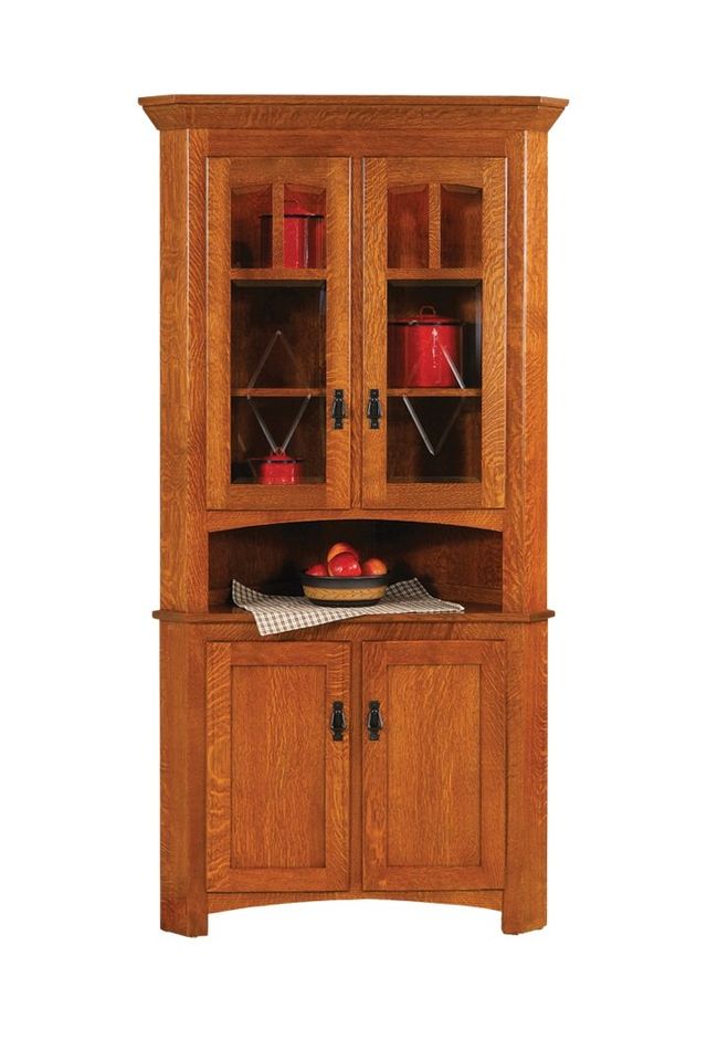 Door County 2 Dr Century Mission Hutch 46"W x 83"H x 19"D-0
