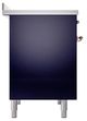 Ilve® Nostalgie II Noblesse 40'' Midnight Blue Pro Style Induction Range with Copper Trim-2