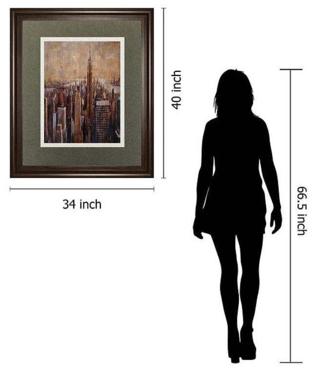 Classy Art Beige/Brown Sky’s the Limit by Bofarull, M. Wall Art-3