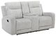 Homelegance® Benton Light Gray Double Manual Reclining Loveseat with Center Console-0