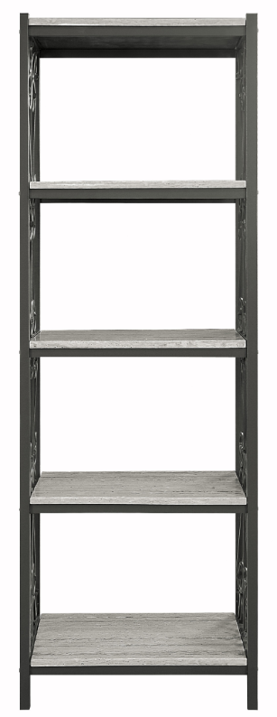 Mazin Furniture Fairhope Faux Marble Top Bookcase-0