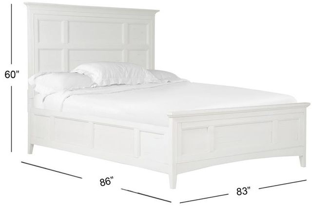 Magnussen Home® Heron Cove Chalk King Panel Bed-1
