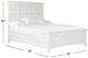 Magnussen Home® Heron Cove Chalk King Panel Bed-1