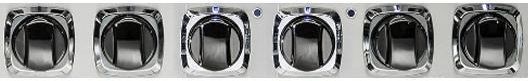Viking® Black Chrome Knob Kit-0
