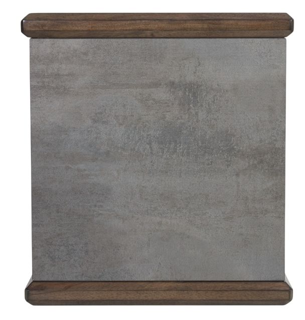 Signature Design by Ashley® Kallenny Gray End Table with Brown Base-3