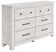 Signature Design by Ashley® Fenderport Whitewash 6-Drawer Dresser-0