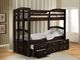 ACME Furniture Micah Espresso Youth Twin/Twin Bunk Bed with Trundle and Storage-1